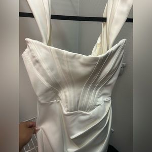 Off the shoulder elegant corset dress